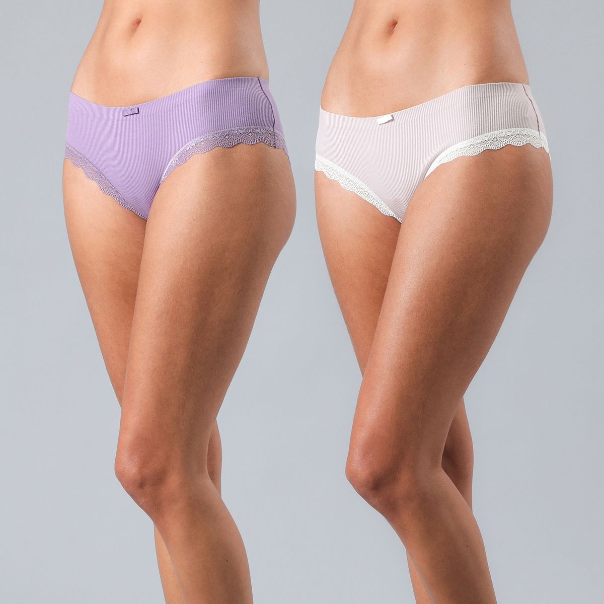 FLORES - Pack De 2 Calzón Pantaleta Mujer Flores