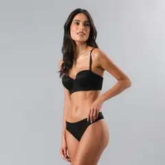 FLORES - Sostén Sin Bretel Copa Encaje Mujer