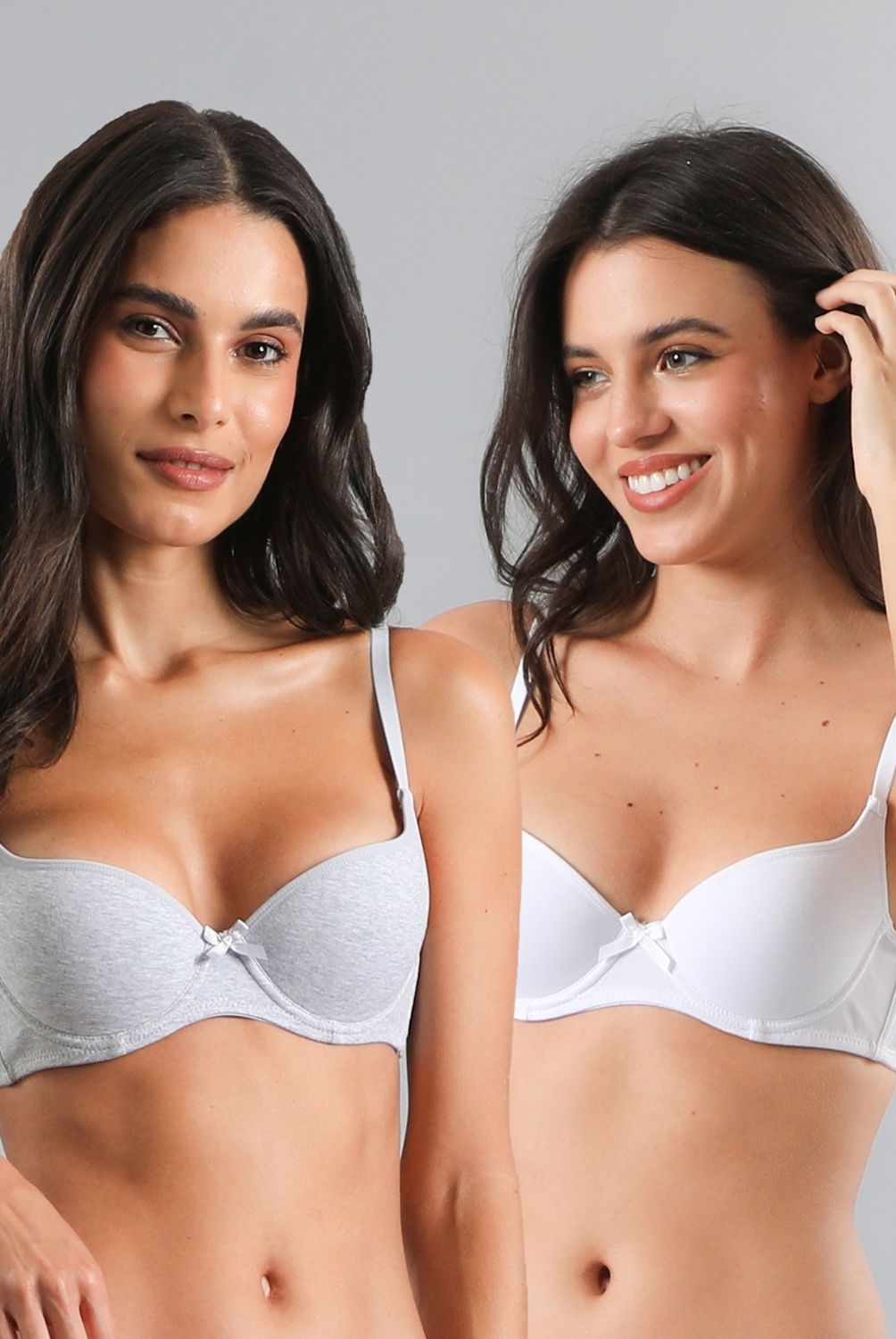 FLORES - Pack De 2 Sostenes Copa Lightly Lined Mujer Flores