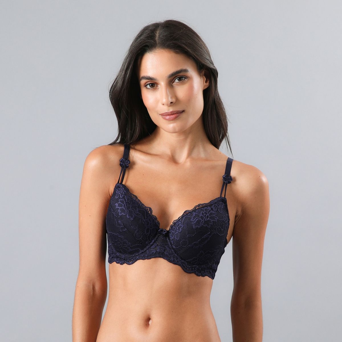 FLORES - Sosten Copas Encaje Pabilo Mujer Flores