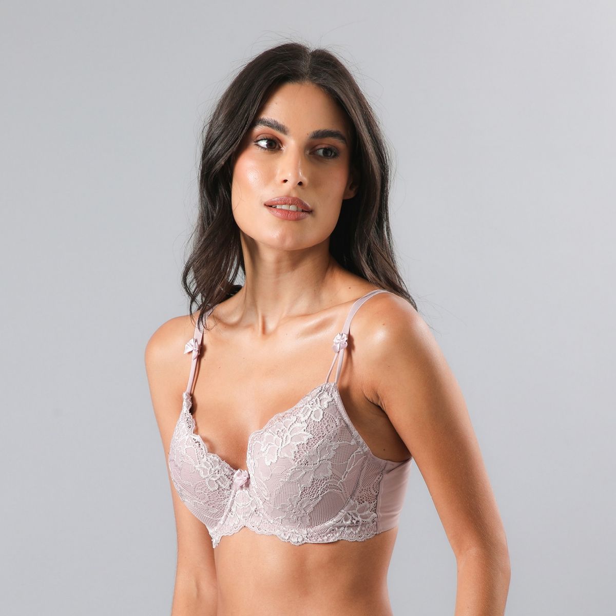 FLORES - Sosten Copas Encaje Pabilo Mujer Flores