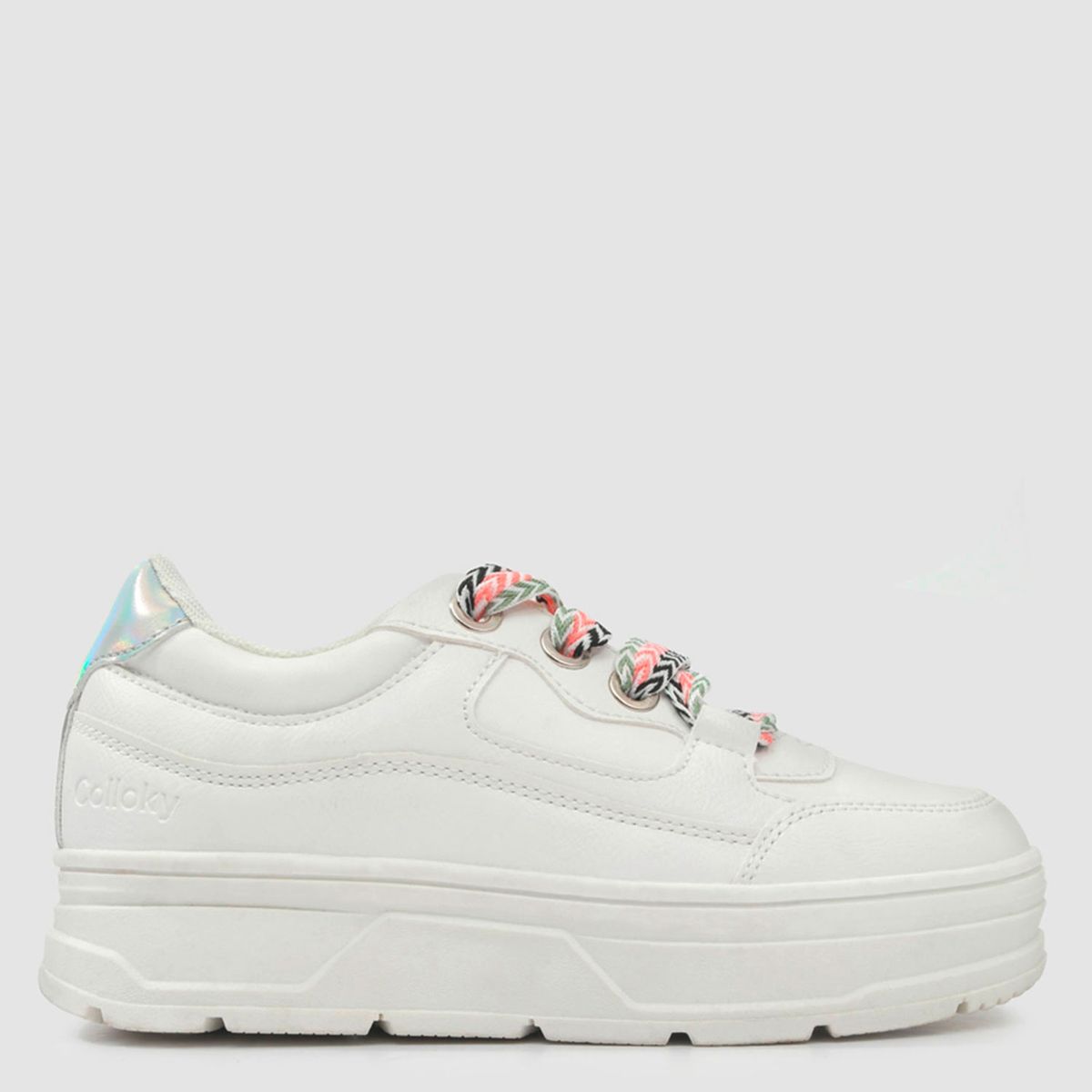 COLLOKY - Zapatilla Urbana Niña Blanco (28 a 38) Colloky