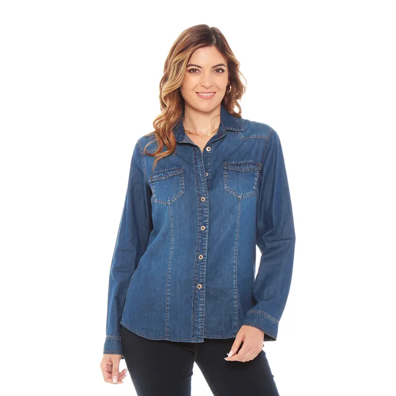 WADOS - Blusa Manga Larga Algodón Mujer Wados