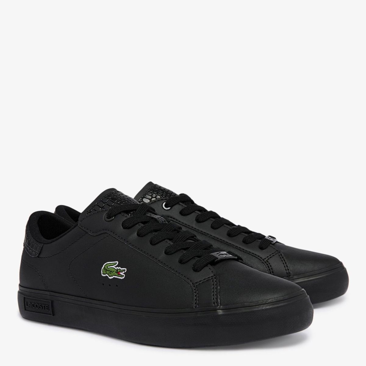 LACOSTE - Zapatilla Urbana Hombre Cuero Negro Lacoste