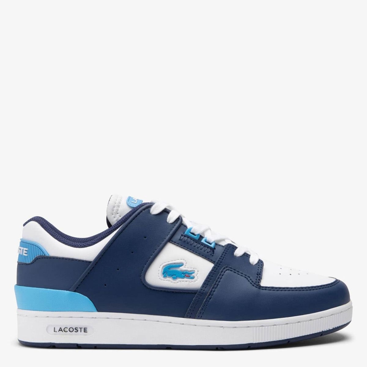 LACOSTE - Zapatilla Urbana Hombre Cuero Azul  Lacoste