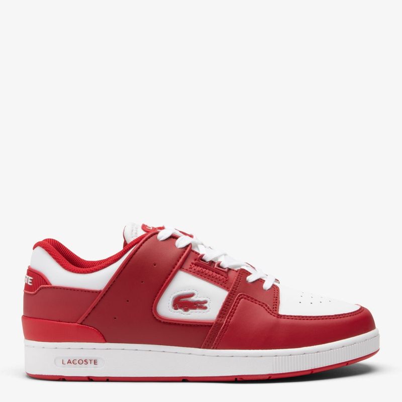 LACOSTE - Zapatilla Urbana Hombre Cuero Rojo Lacoste