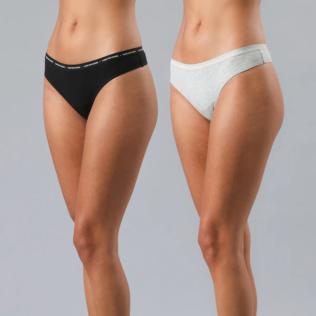 FLORES - Pack 2 Calzones Colaless Mujer Flores