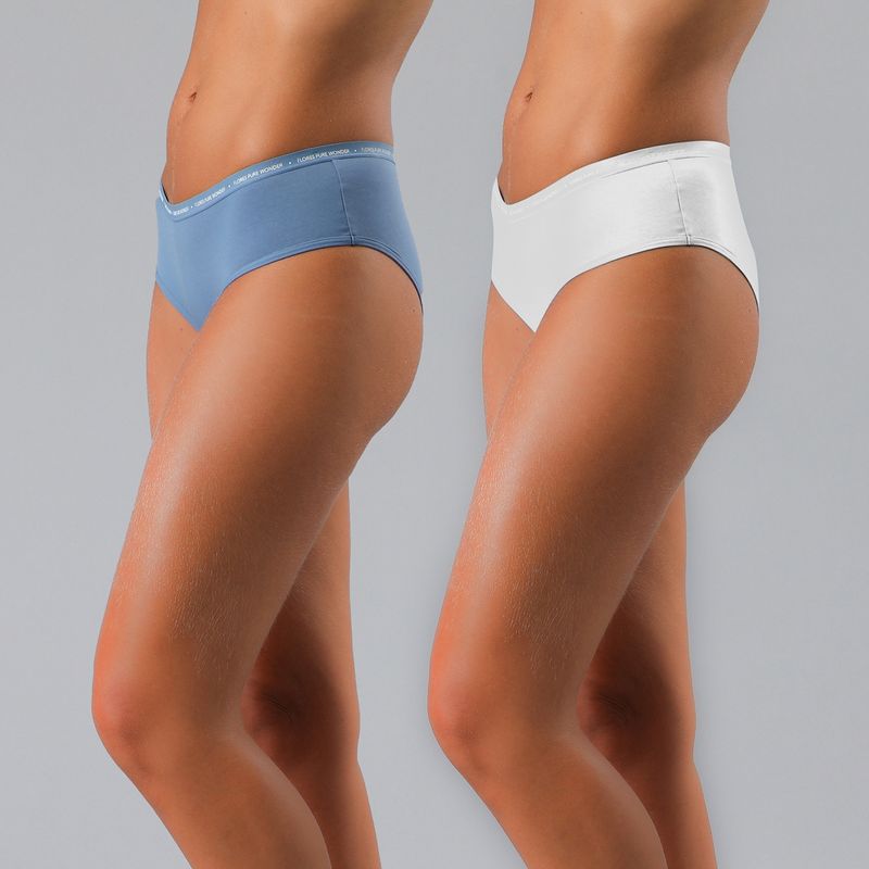 FLORES - Pack De 2 Calzón Pantaleta Mujer Flores