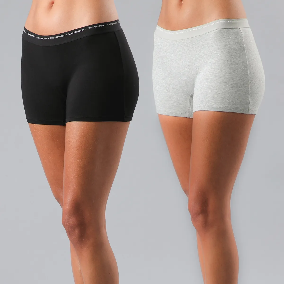 FLORES - Pack 2 Boxer Algodón Mujer Flores