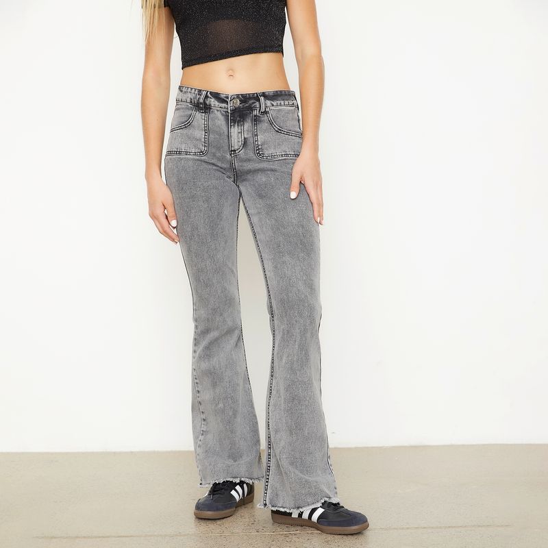 SYBILLA - Jeans Flare Tiro Bajo Mujer Sybilla