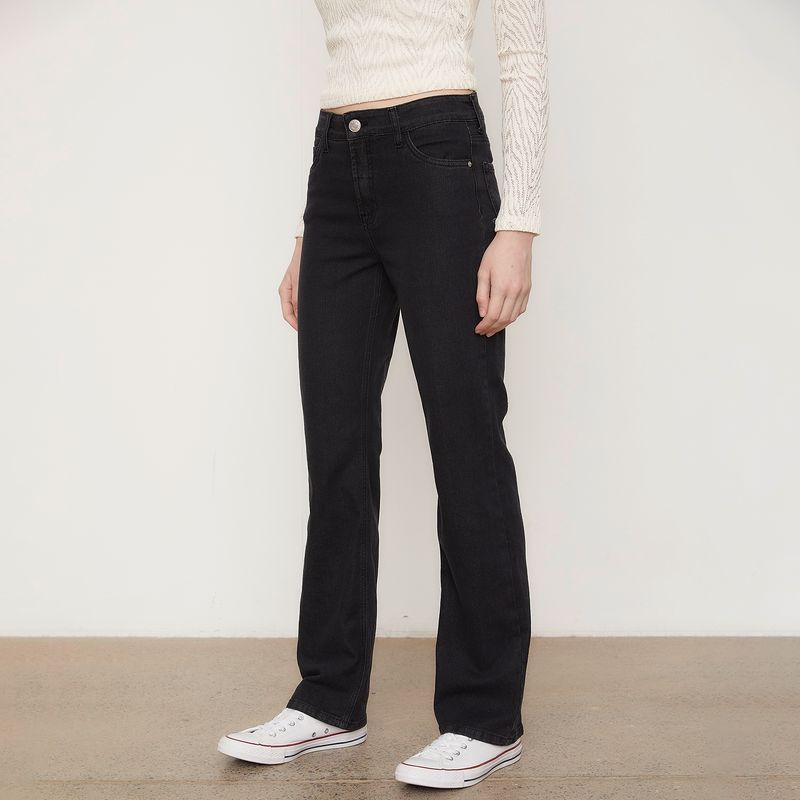 SYBILLA - Jeans Straight Tiro Medio Mujer Sybilla