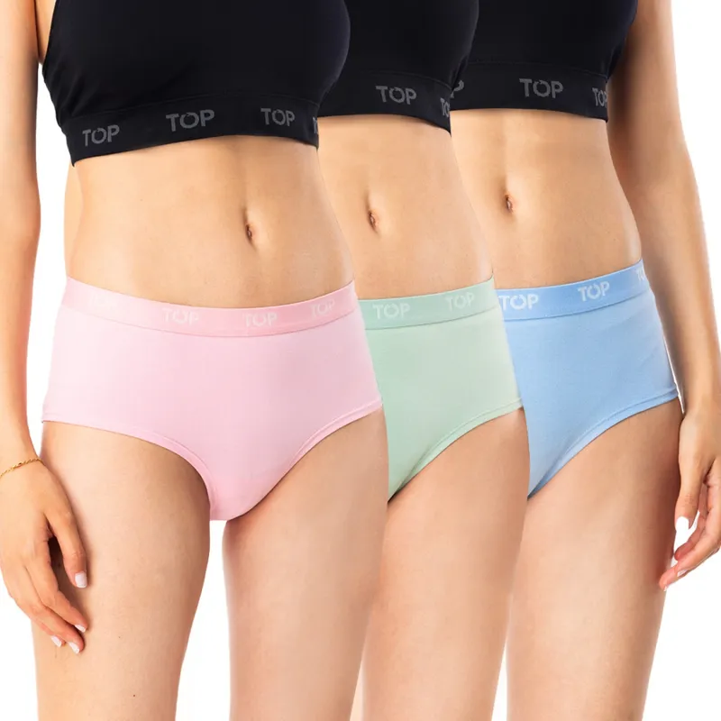 TOP - Pack De 3 Calzón Pantaleta Mujer Top