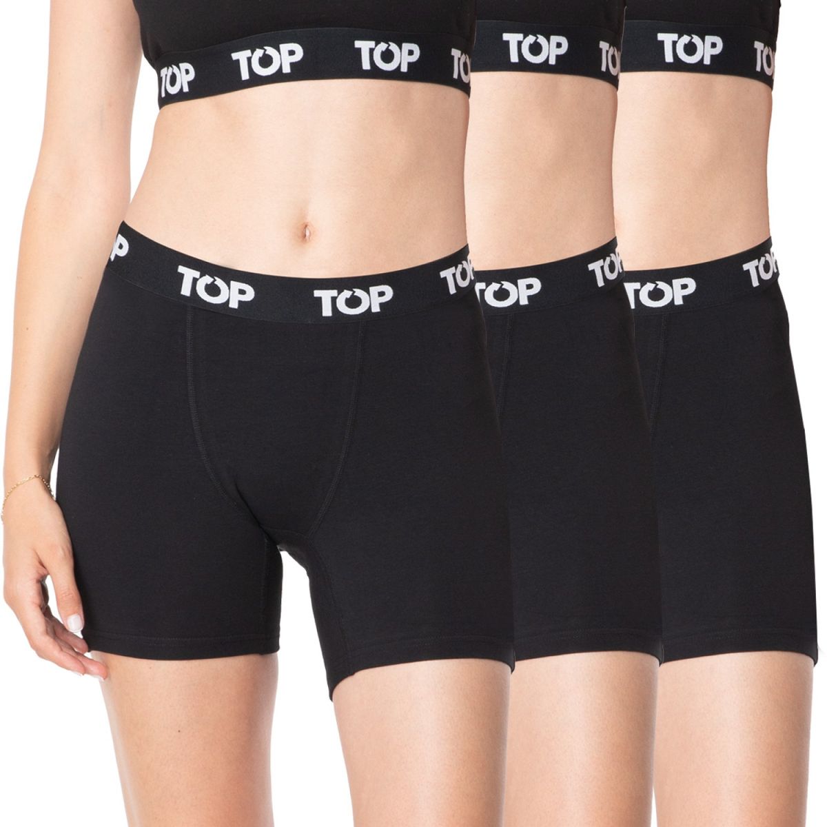 TOP - Pack de 3 Boxer Mujer Top