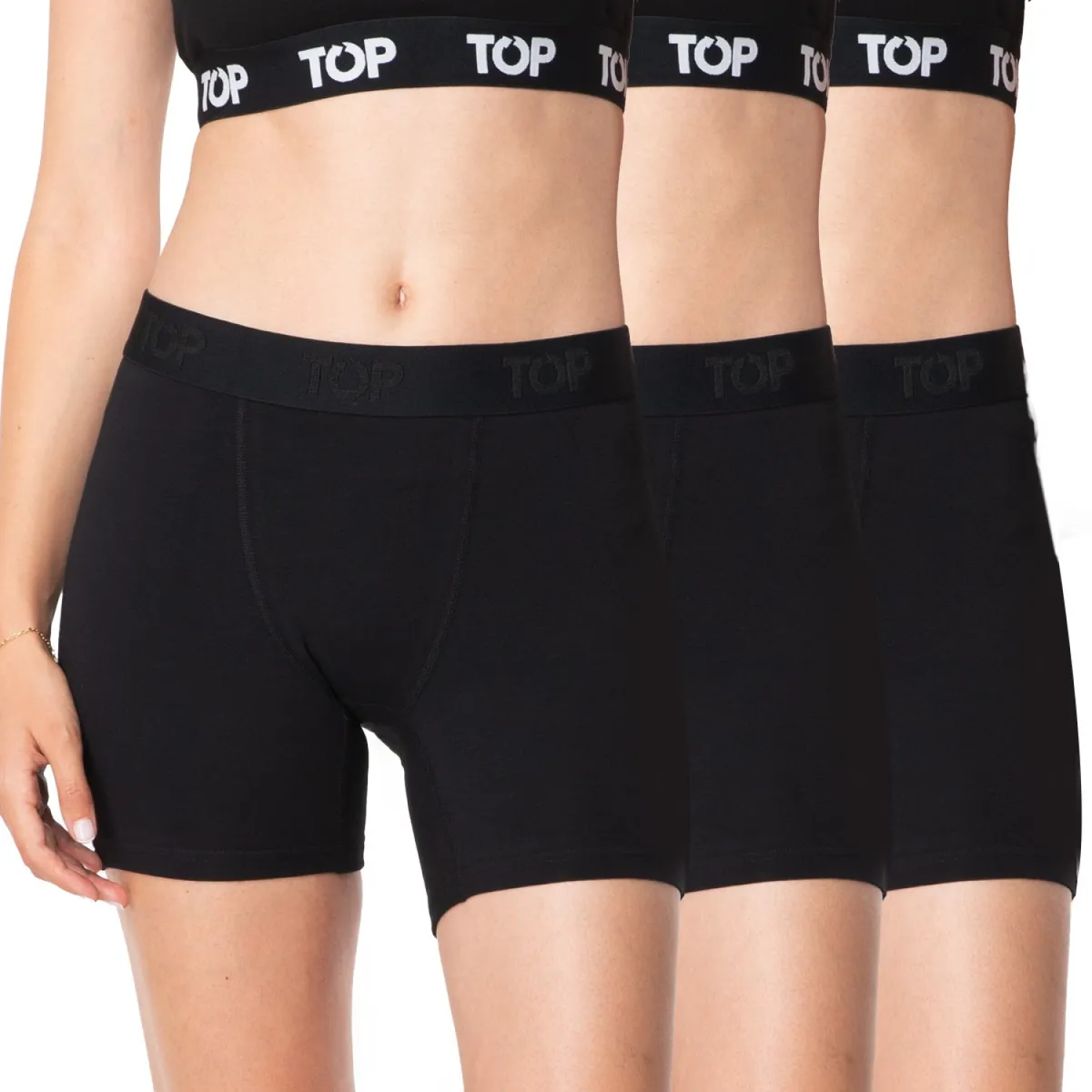 TOP - Pack De 3 Boxer Mujer Top