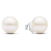 Aretes De Botón Perla Cultivada De Agua Dulce De 7Mm Mujer