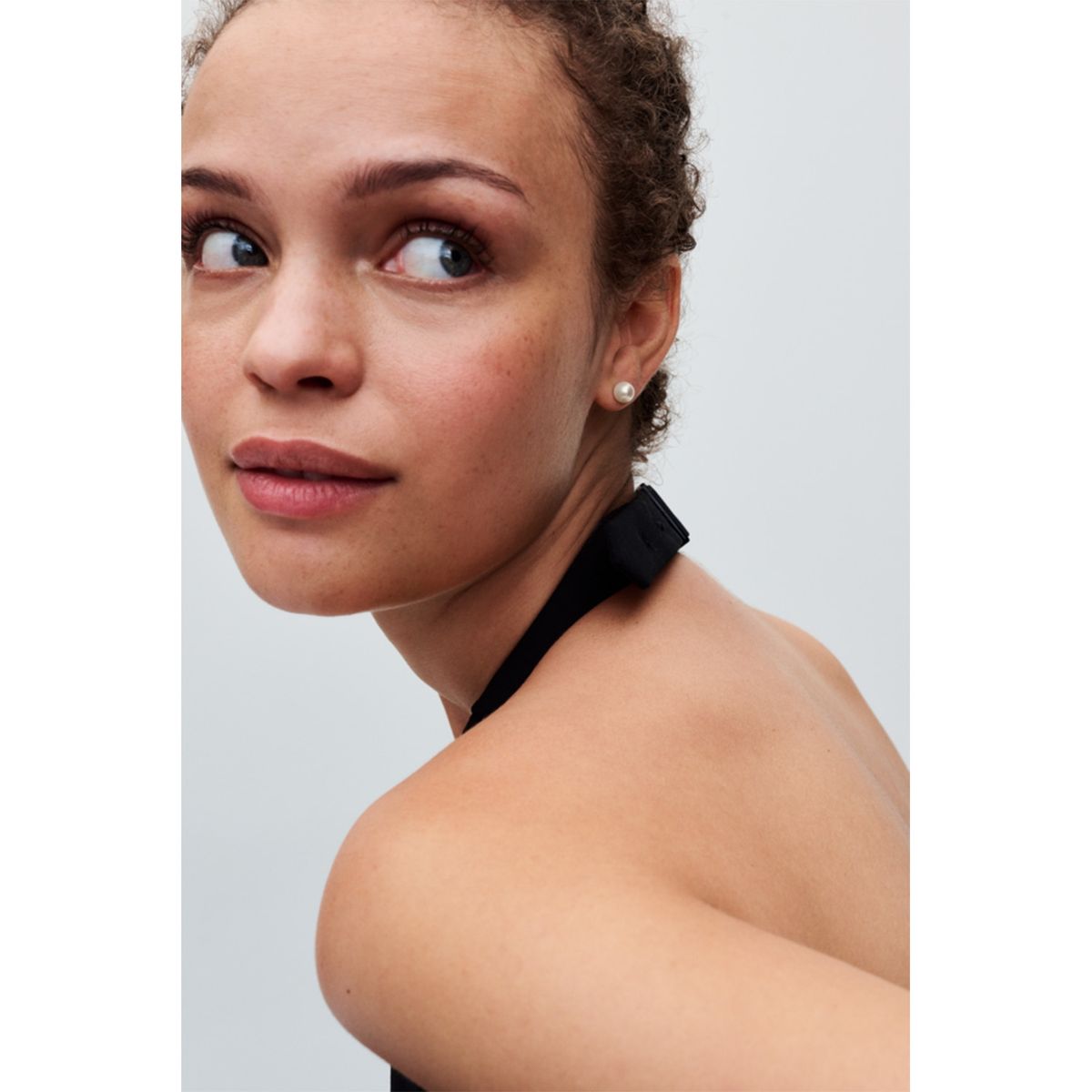 PANDORA - Aretes De Botón Perla Cultivada De Agua Dulce De 7Mm Mujer Pandora