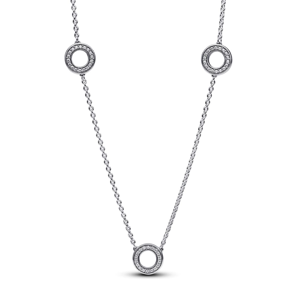 PANDORA - Collar Cadena De Circulos  Mujer Pandora