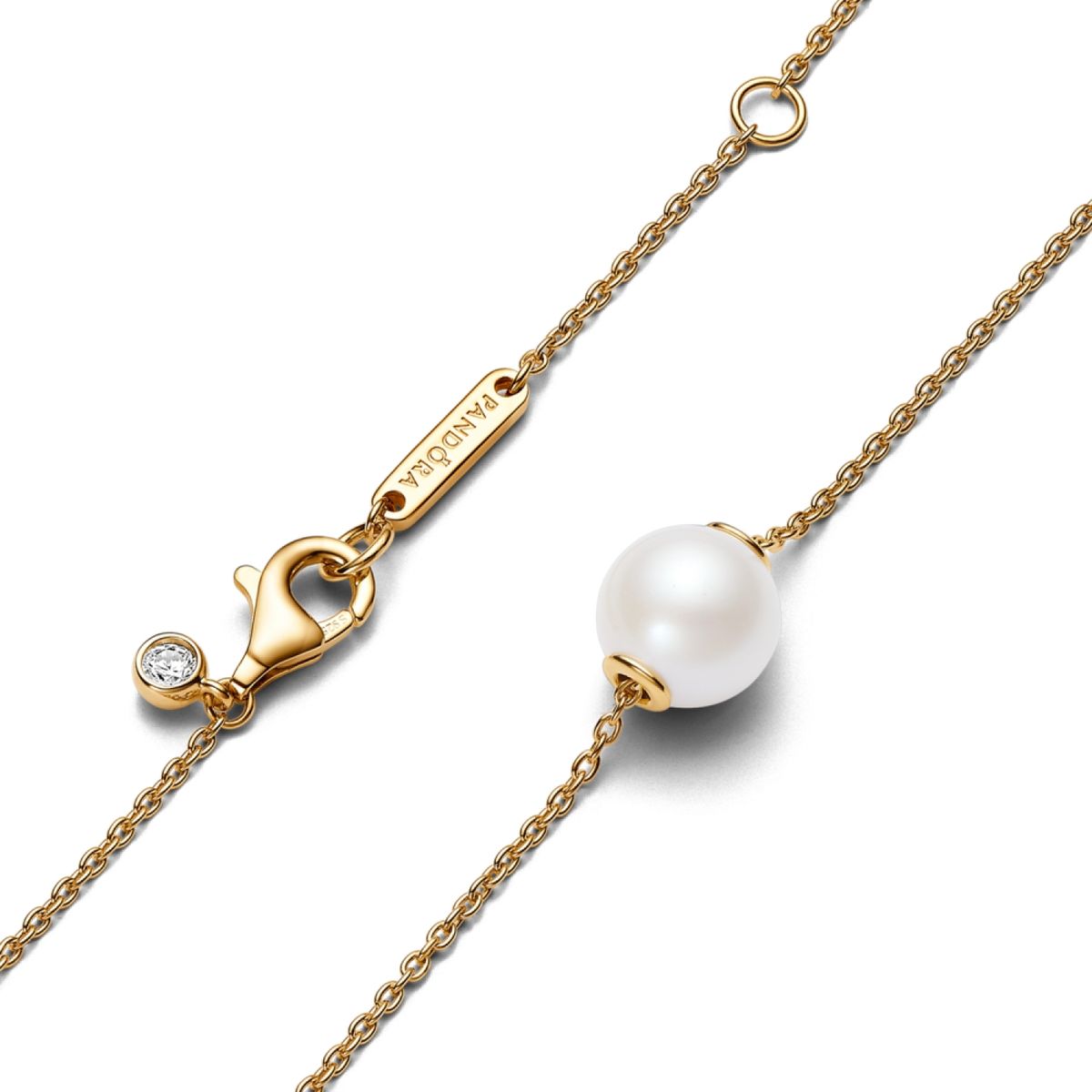 PANDORA - Collar Perla De Agua Dulce  Mujer Pandora
