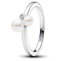 Anillo Duo De Perlas Cultivadas Mujer