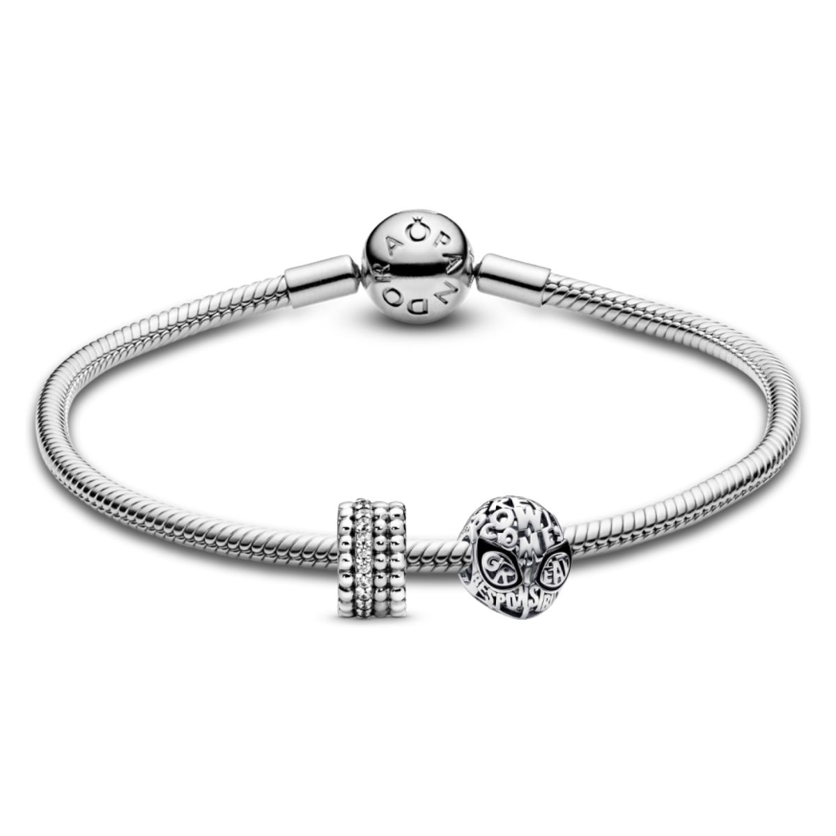 PANDORA - Brazalete Gift Set Clip Y Charm Marvel  Mujer Pandora