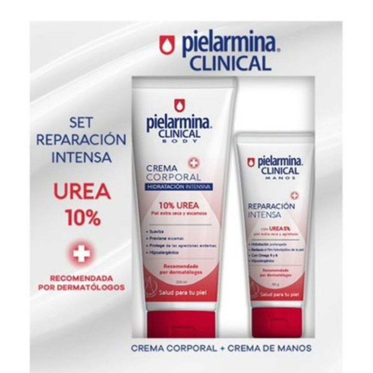 PIELARMINA - Set Reparacion Intensa Urea Body Pomo+Manos Pielarmina