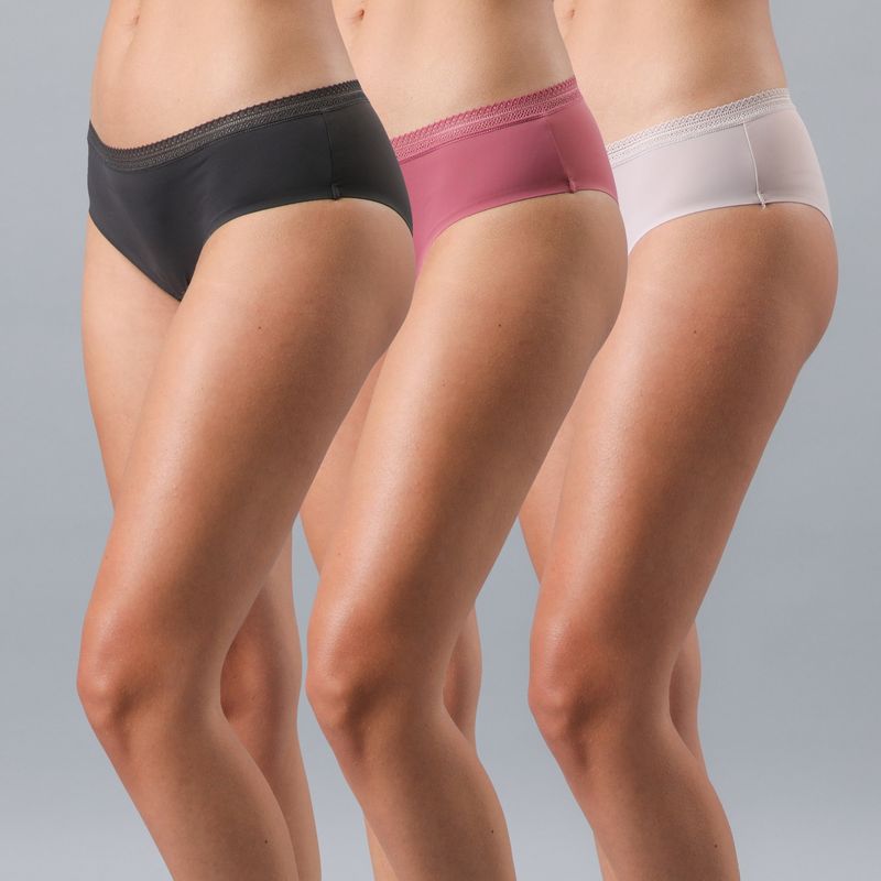 FLORES - Pack De 3 Calzón Pantaleta Mujer Flores
