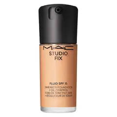 MAC - Base de maquillaje M·A·C Studio Fix Fluid SPF 15 24HR Matte Foundation Cosmetics