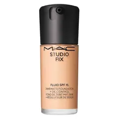 MAC - Base de maquillaje M·A·C Studio Fix Fluid SPF 15 24HR Matte Foundation Cosmetics
