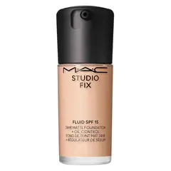 MAC - Base de maquillaje M·A·C Studio Fix Fluid SPF 15 24HR Matte Foundation Cosmetics