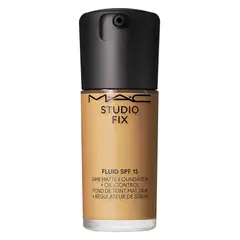 MAC - Base de maquillaje M·A·C Studio Fix Fluid SPF 15 24HR Matte Foundation Cosmetics