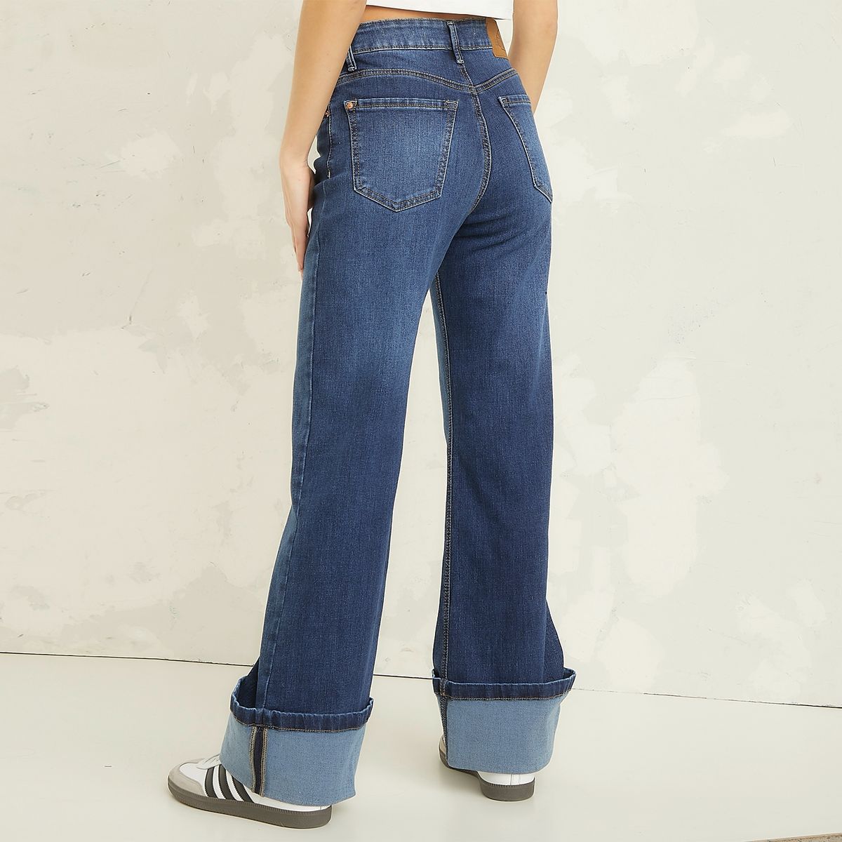 AMERICANINO - Jeans Wide Leg Tiro Medio Mujer Americanino