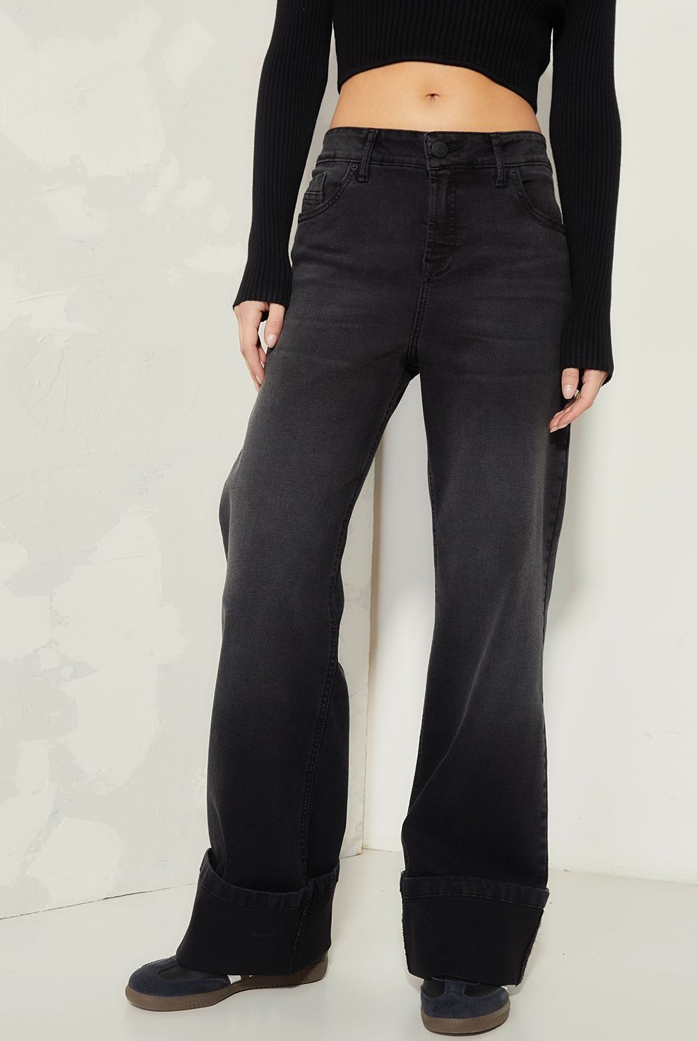 AMERICANINO - Jeans Wide Leg Tiro Alto Mujer Americanino