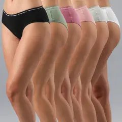 FLORES - Pack de 6 Pantaletas Mujer