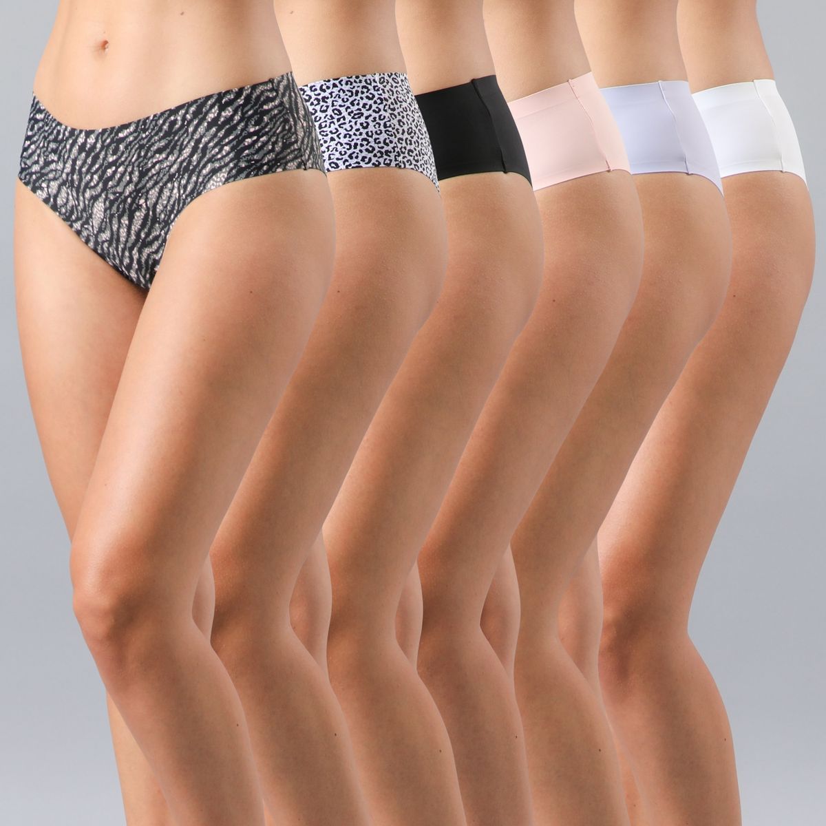 FLORES - Pack De 6 Calzón Pantaleta Mujer Flores