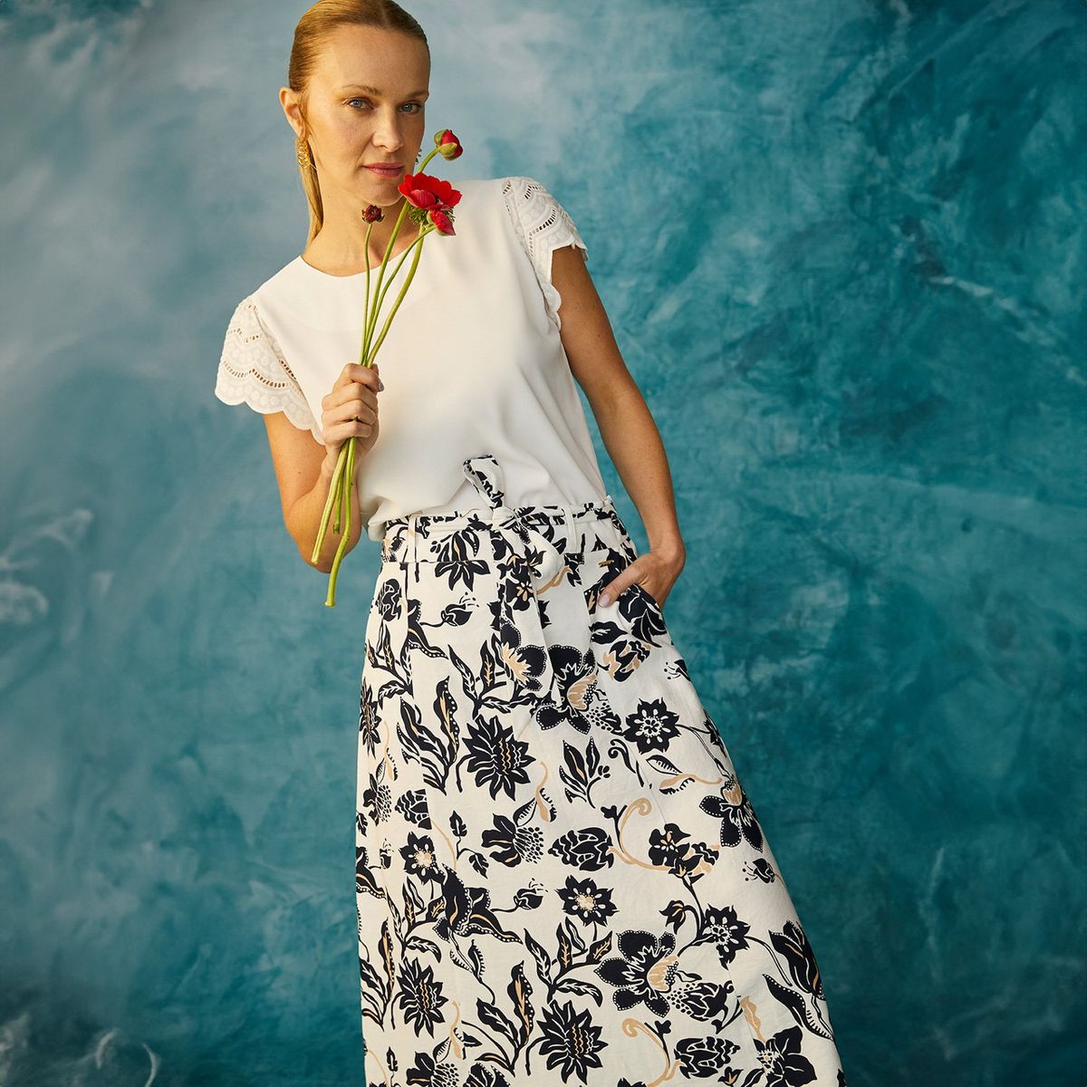 S COCCI - Falda Midi Mujer S Cocci