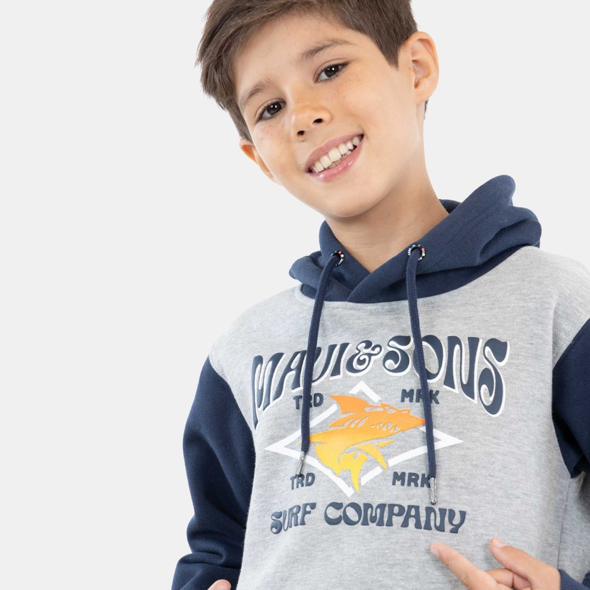 MAUI AND SONS - Poleron Canguro Algodón Niño Maui And Sons