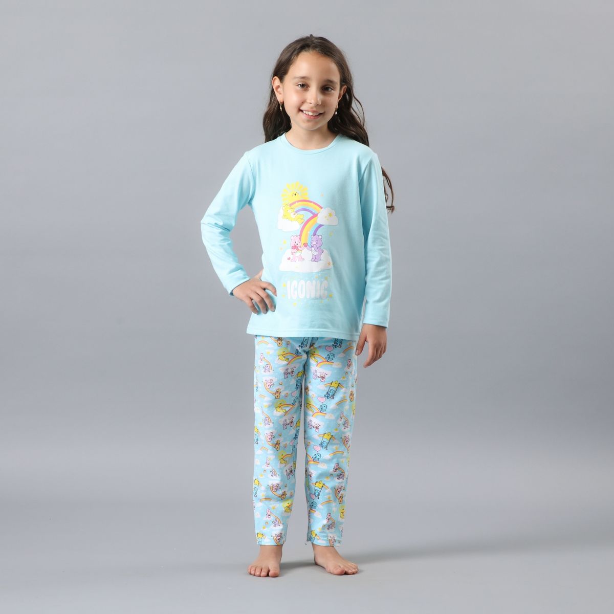 FLORES - Pijama Manga Larga Niña Flores