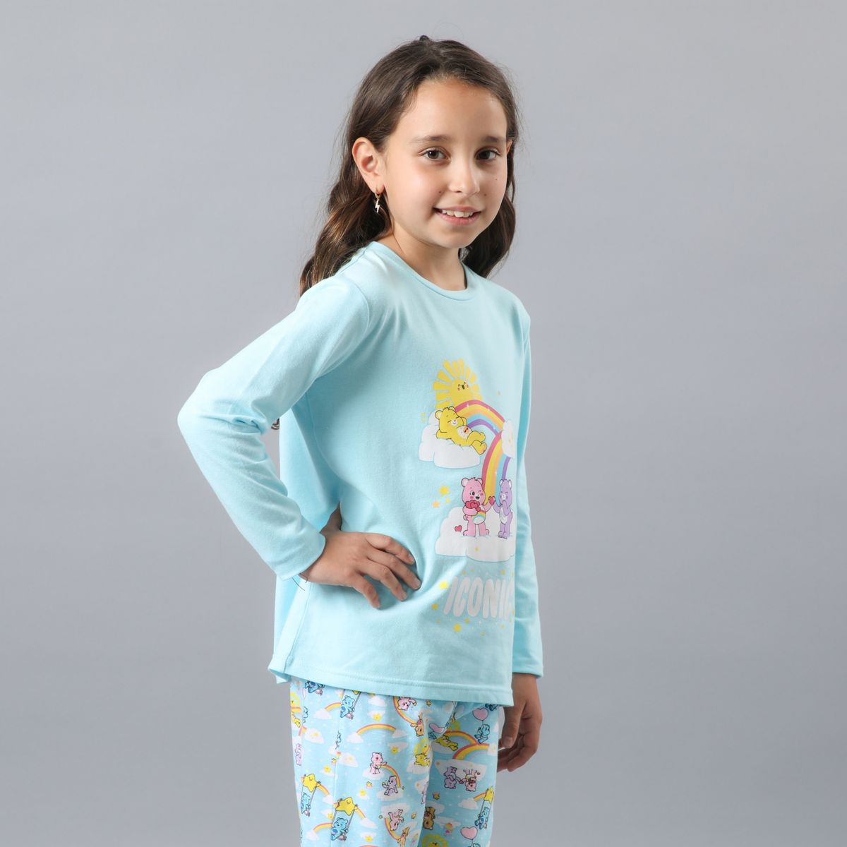 FLORES - Pijama Manga Larga Niña Flores