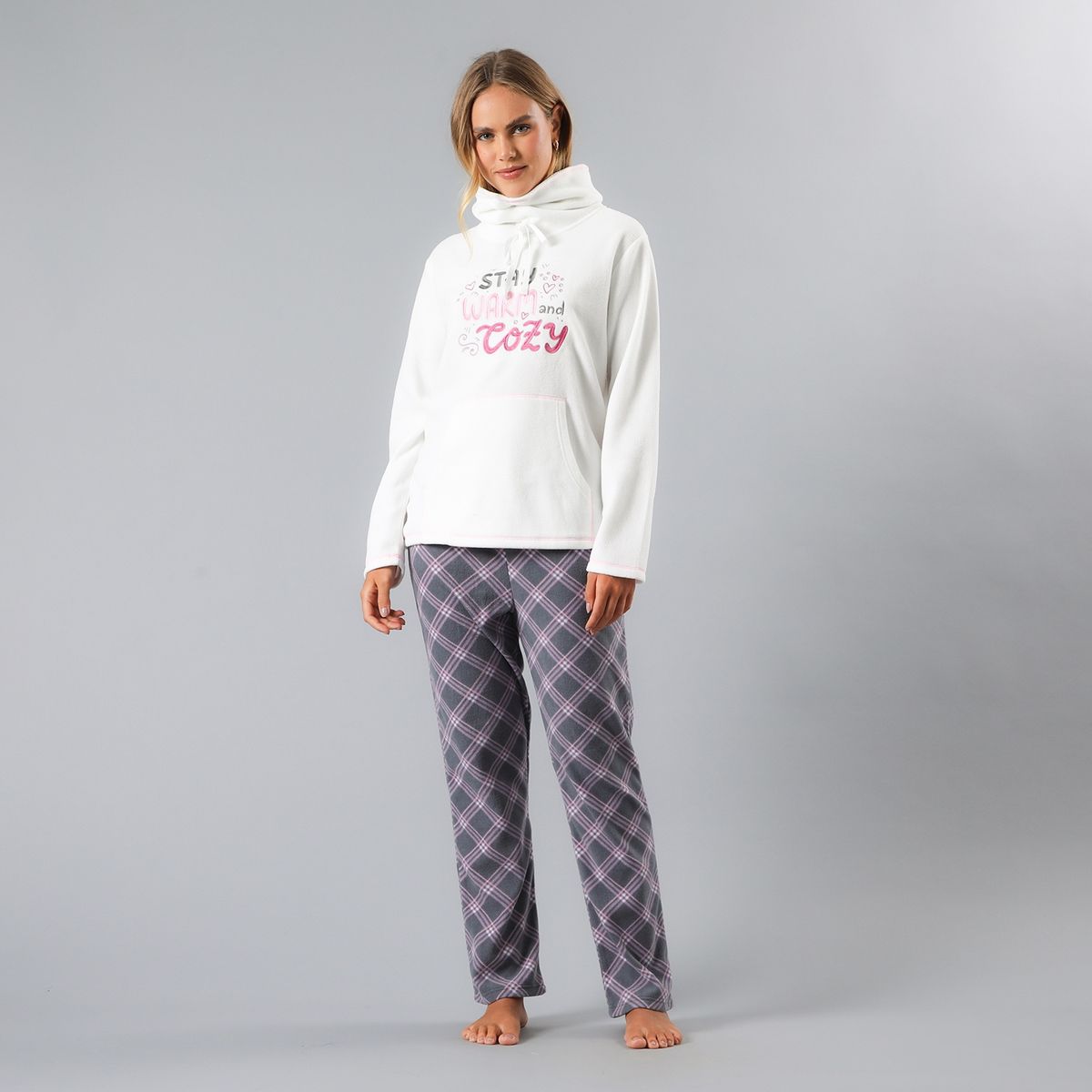 FLORES - Pijama Manga Larga Mujer Flores