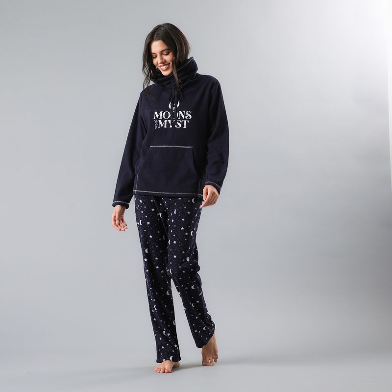 FLORES - Pijama Manga Larga Mujer Flores