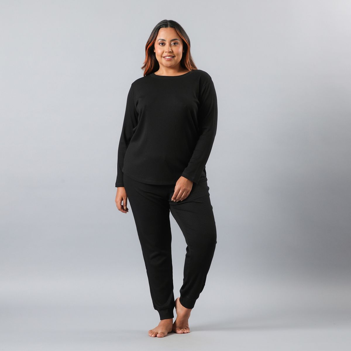 FLORES - Set Manga Larga Mujer Flores