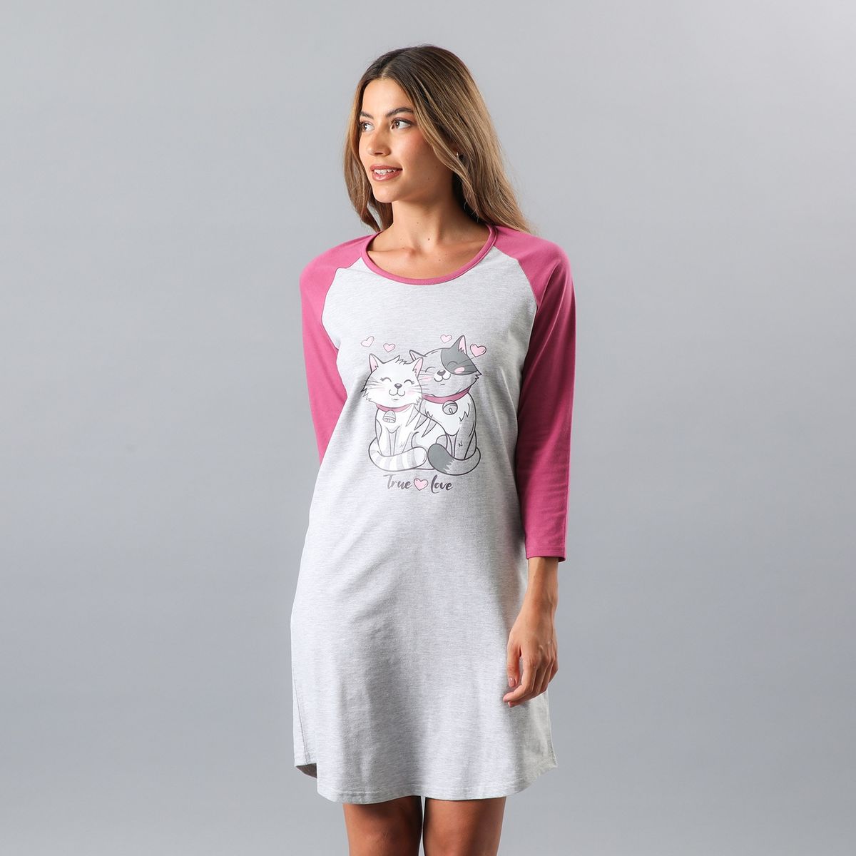 FLORES - Camison Manga Larga Mujer Flores