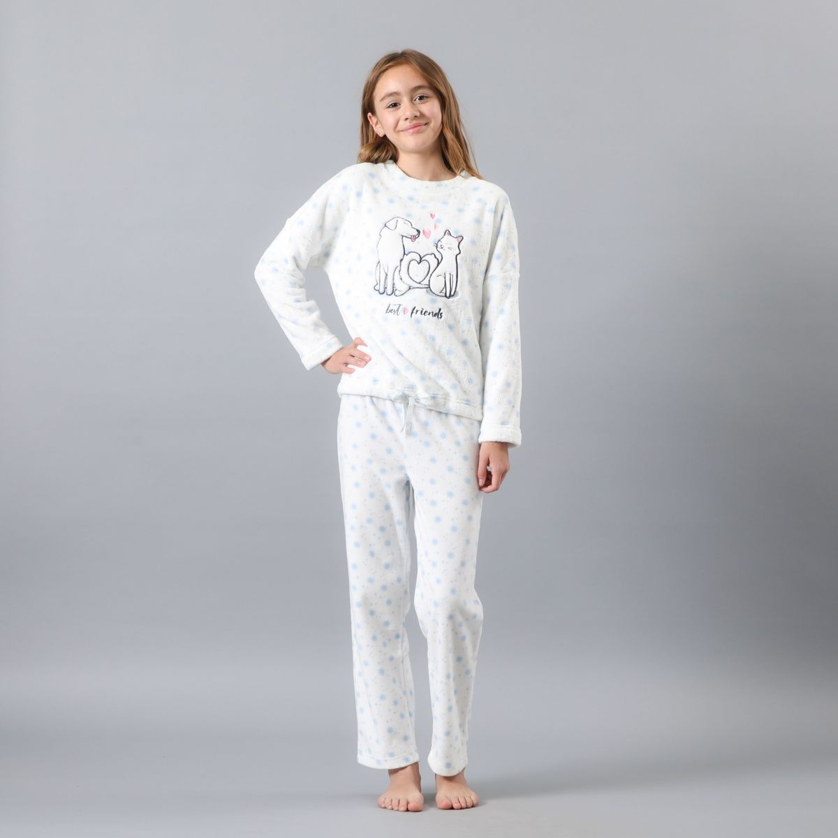 FLORES - Pijama Manga Larga Mujer Flores