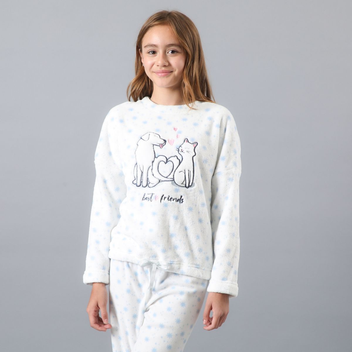 FLORES - Pijama Manga Larga Mujer Flores