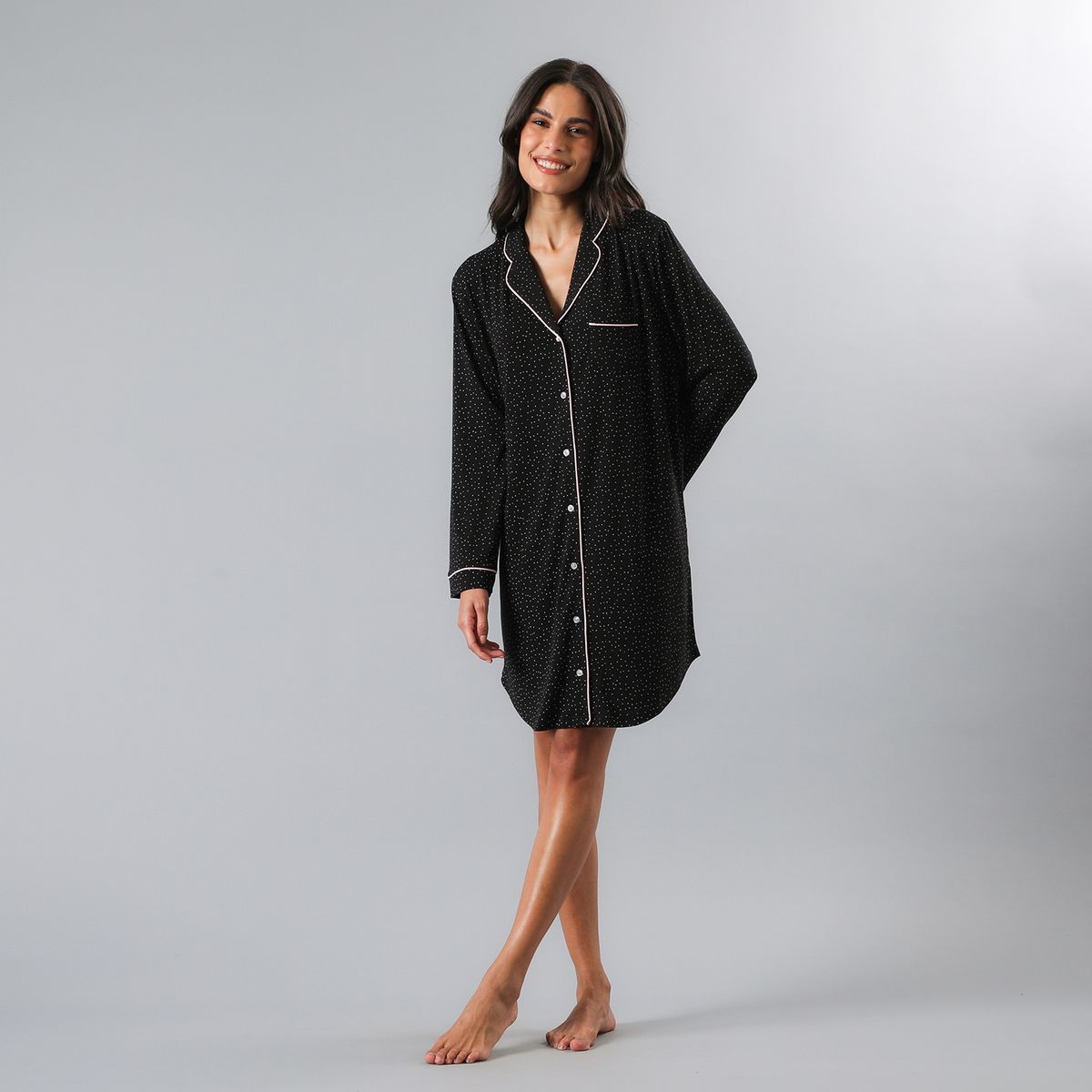 FLORES - Camisola Camisera Manga Larga Mujer Flores