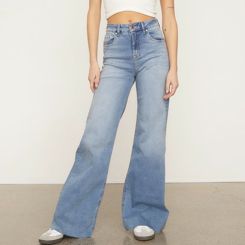 AMERICANINO - Jeans Wide Leg Tiro Alto Americanino Mujer