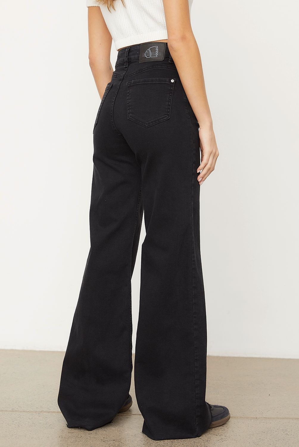 AMERICANINO - Jeans Americanino Wide Leg Tiro Alto Mujer Algodón