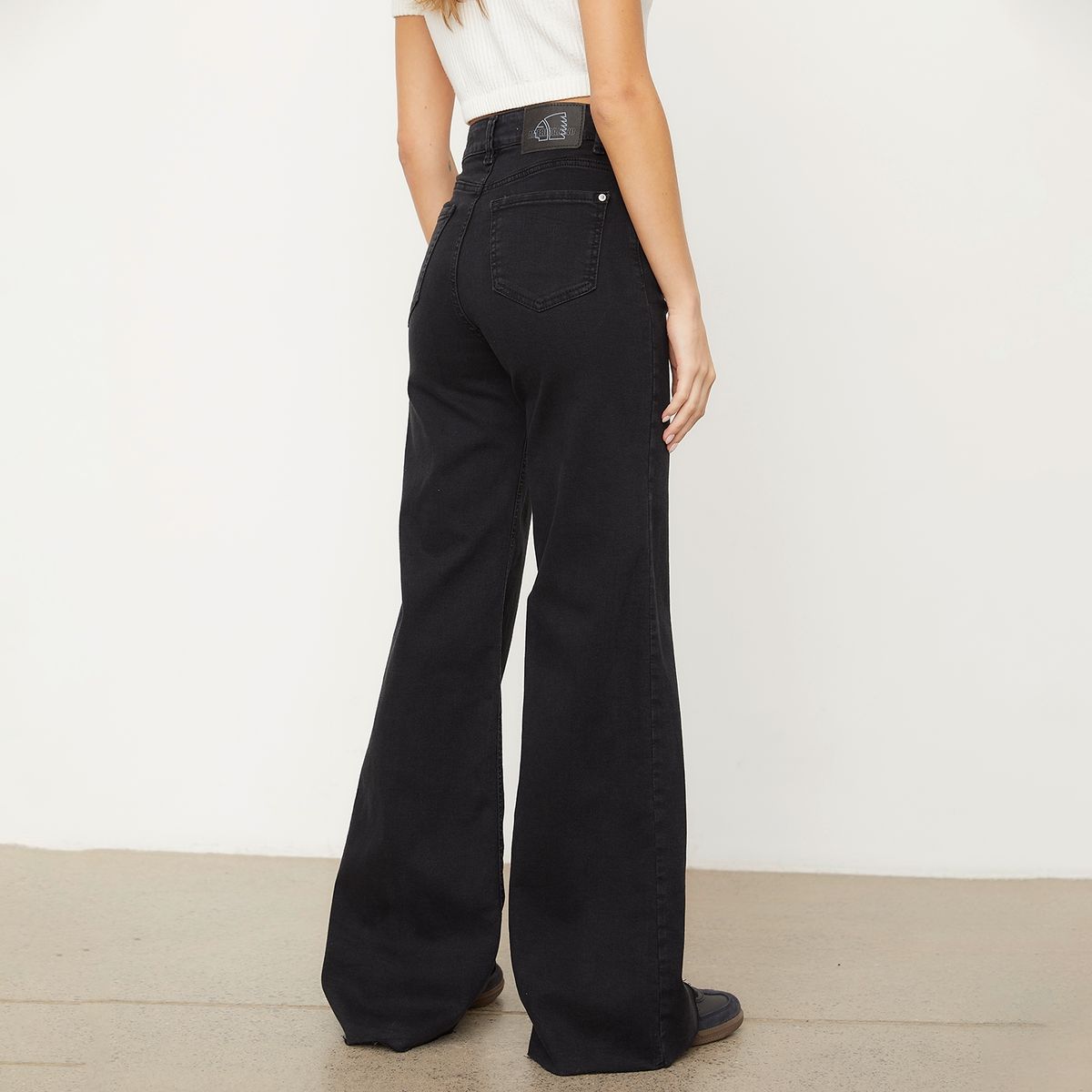 AMERICANINO - Jeans Americanino Wide Leg Tiro Alto Mujer Algodón