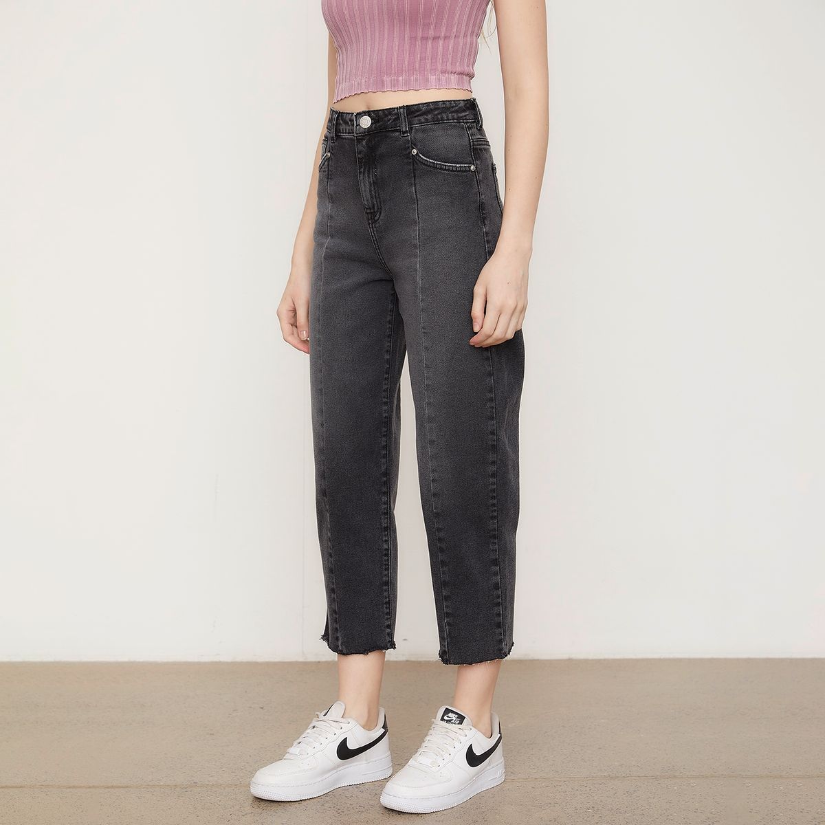 AMERICANINO - Jeans Baggy Tiro Medio Mujer Americanino