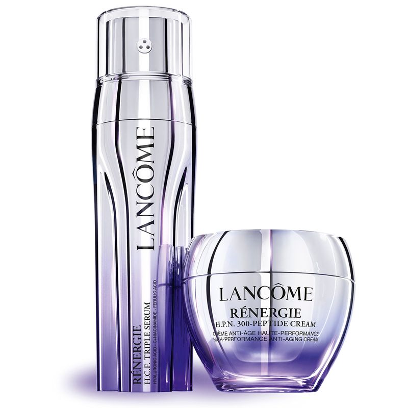 LANCOME - Set Antiedad y antiarrugas Rénergie Triple sérum 50ml + Crema péptidos 30ml